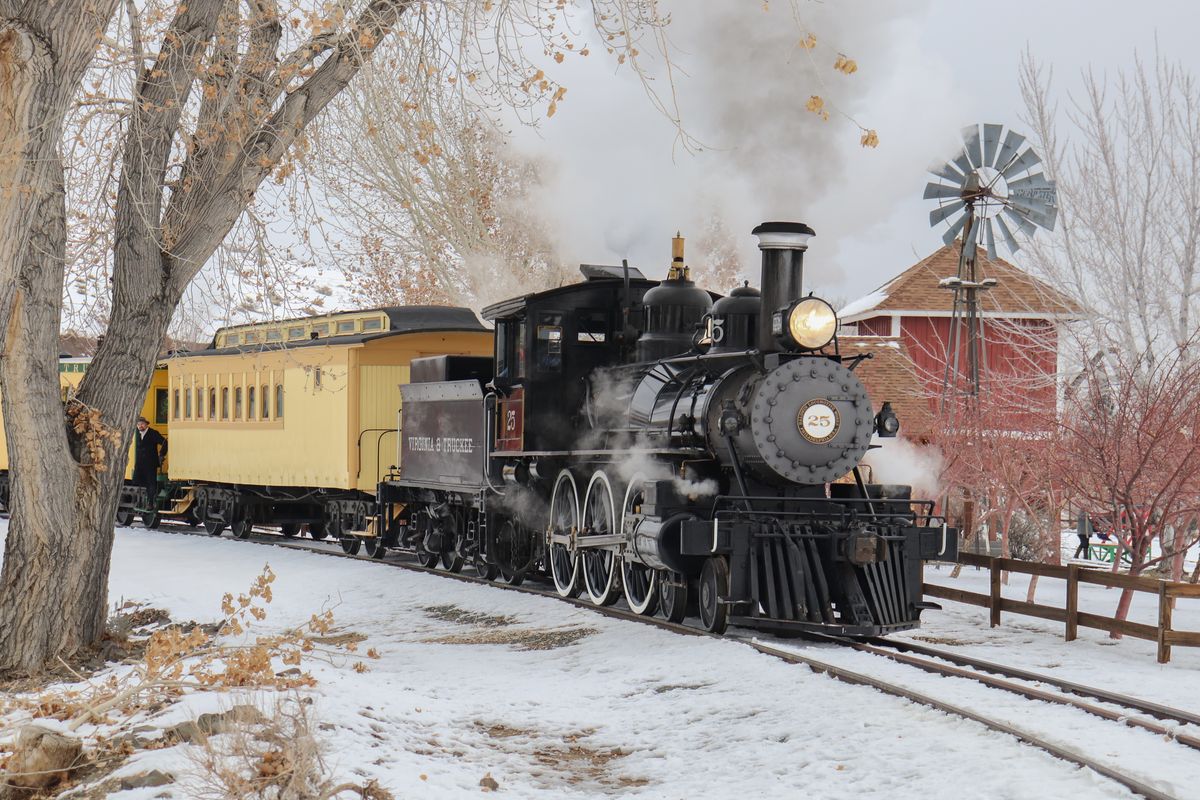 Holiday Train Rides at Nevada State Railroad Museum in Carson City
