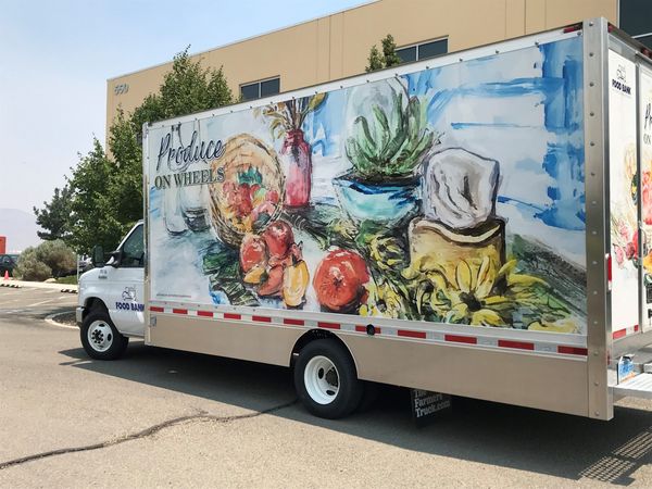 The Food Bank of Northern Nevada's Produce on Wheels truck delivers fresh produce to seniors in rural communities.
