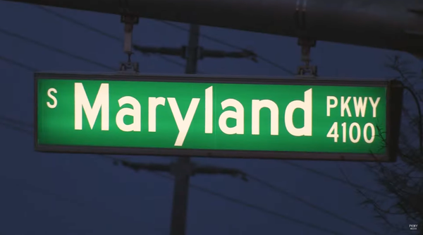 Maryland Parkway street sign.